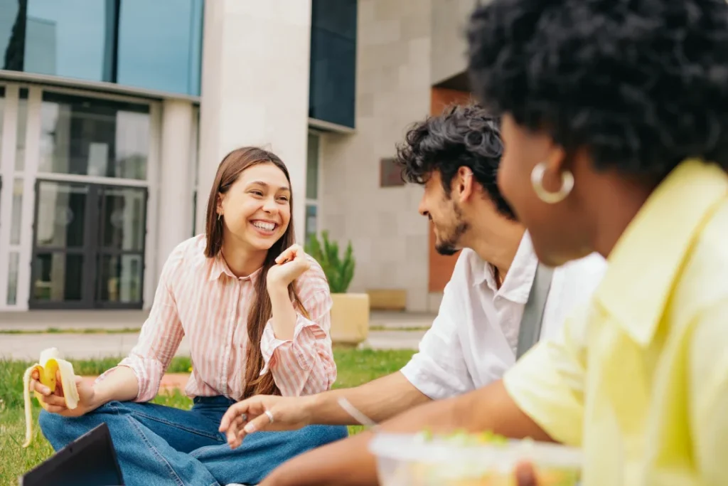 latin college students sitting on campus having a 2026 01 07 05 34 13 utc | Voyager Recovery Center